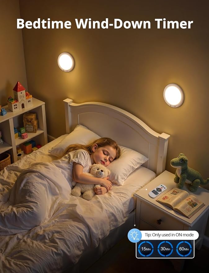 Combuh 2Pack Rechargeable Closet Lights Motion Sensored, Battery Powered Shower - Image 2
