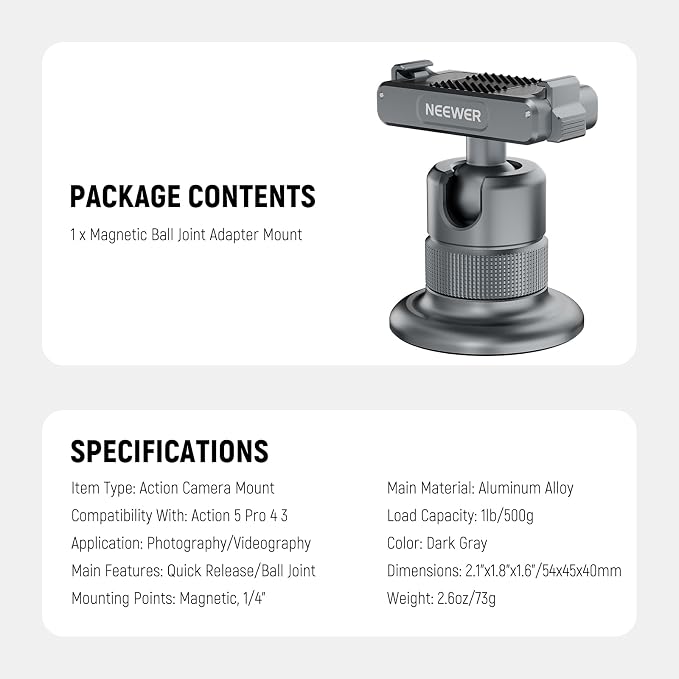 NEEWER Magnetic Camera Mount Compatible - Image 8