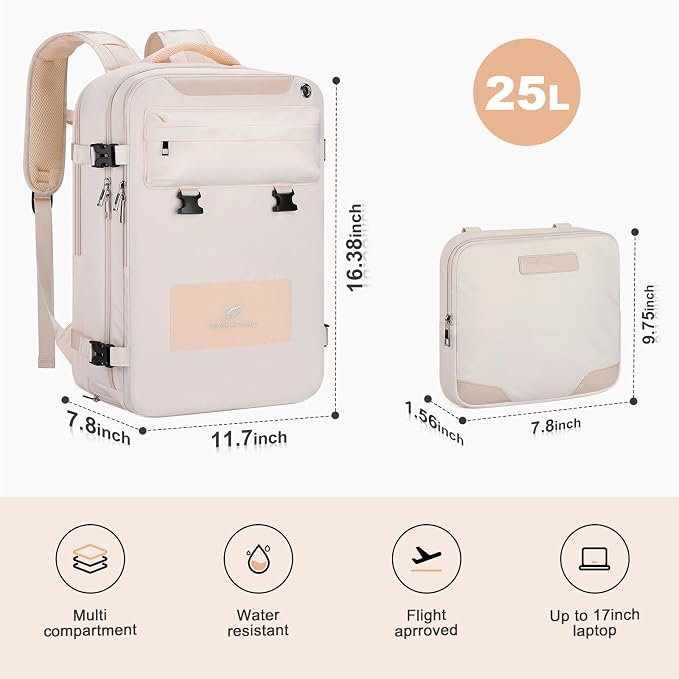 Maelstrom Travel Backpack for Women Men, 25L Laptop Backpack Fits 15.6-Inch - Image 4