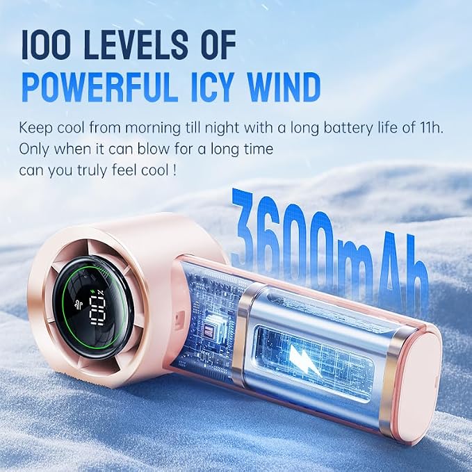 MUXNW Mini Face Fan For Skincare: Portable Small Pocket Handheld Personal - Image 6