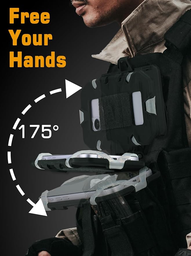 Tactical Gear Plate Carrier Vest Accessories Phone Chest Mount Holder - Image 3