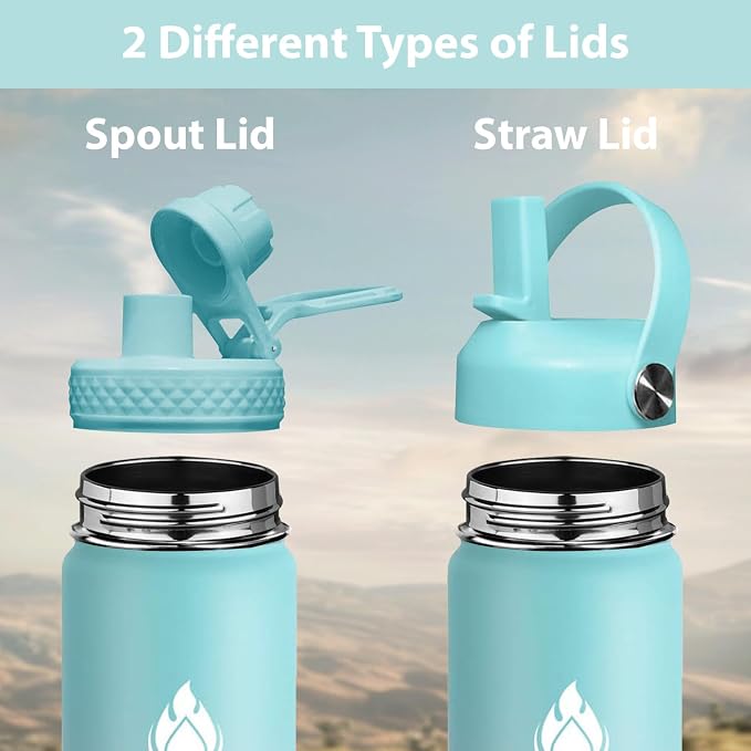 SENDESTAR Water Bottle 32oz Double Wall Vacuum Insulated Leak Proof Stainless - Image 2