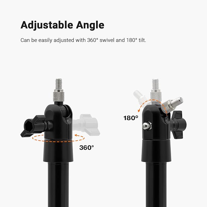 Holicfun Security Camera Ground Stake, Heavy Duty Stand Mount - Image 3