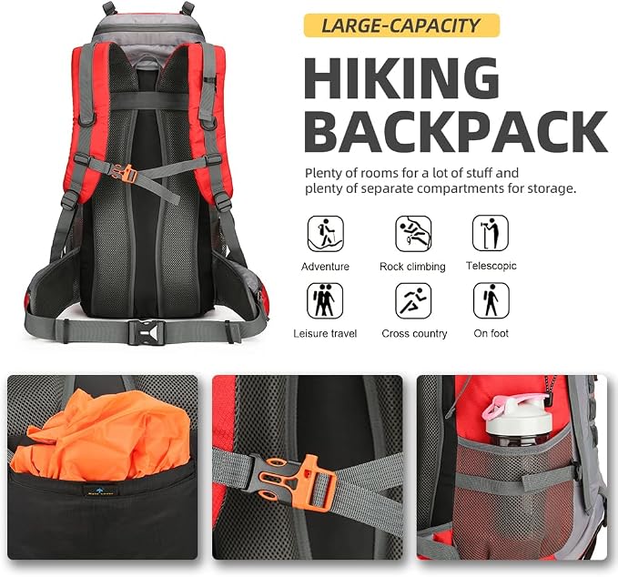 King'sGuard 60L Hiking Backpack - Image 4