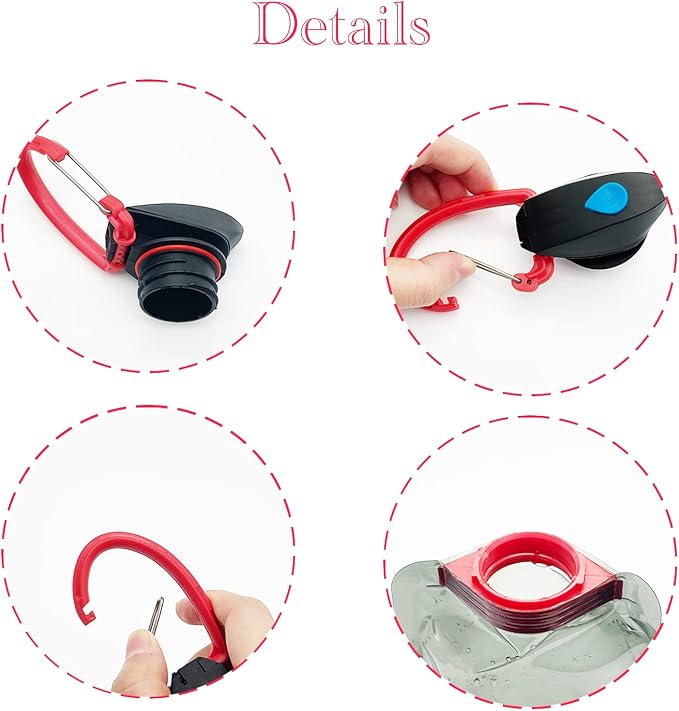 4 Pack 25oz Collapsible Water Bottles, 4 Colors Reusable Leakproof Water Bags - Image 3