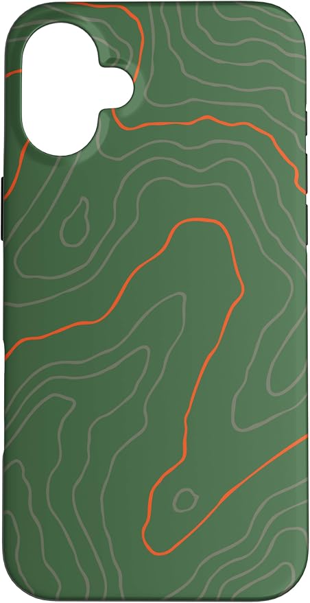 Backcountry Topo Guide Orange Lines Topographical Map Case by Unknown