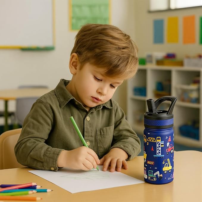 Fanhaw 18 Oz Kids Insulated Water Bottle - Image 6