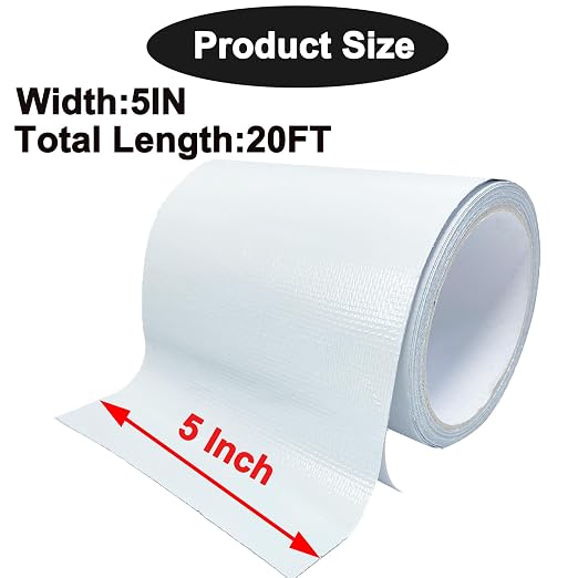 Waterproof Repair Tape for Awning, 5IN x 20FT Outdoor Canvas Tarp Repair Tape - Image 4