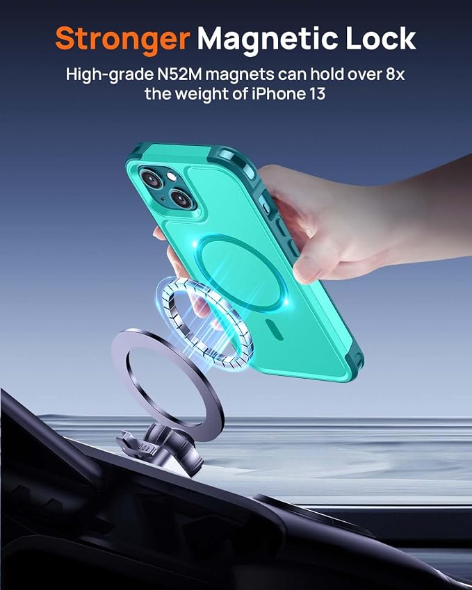 Lanhiem Magnetic for iPhone 13 Case, 2 Pack 10 FT Military Grade Drop - Image 6