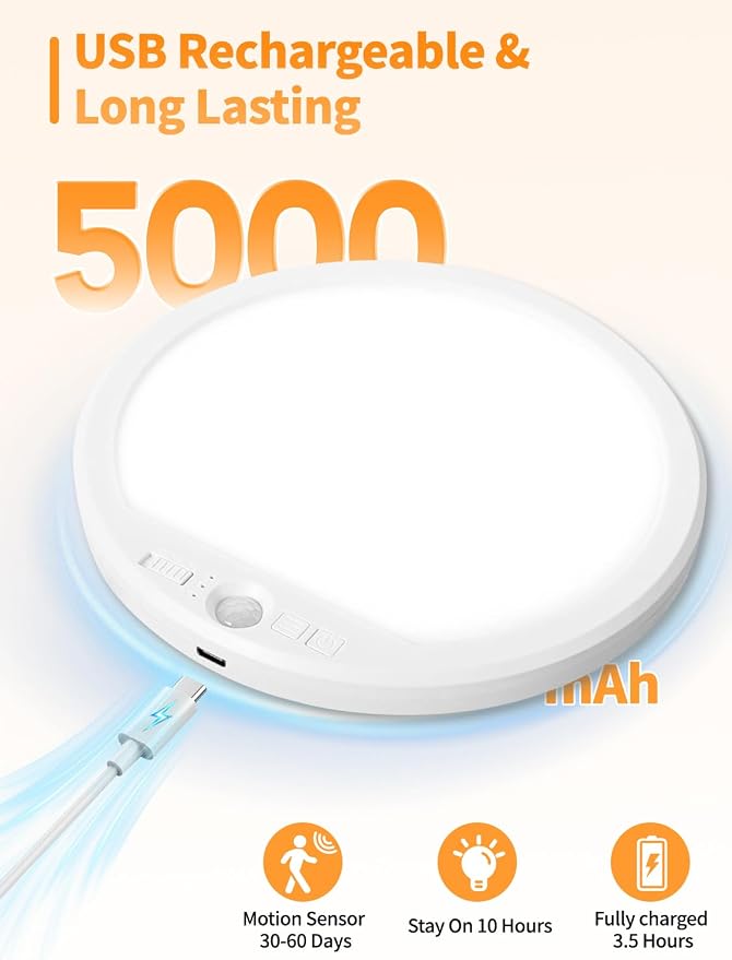 Rechargeable Motion Sensor Ceiling Light - Image 6