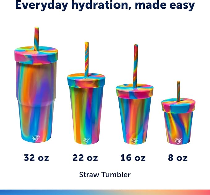 Silipint 32oz Silicone Straw Tumbler – BPA-Free, Unbreakable, Dishwasher Safe – - Image 5