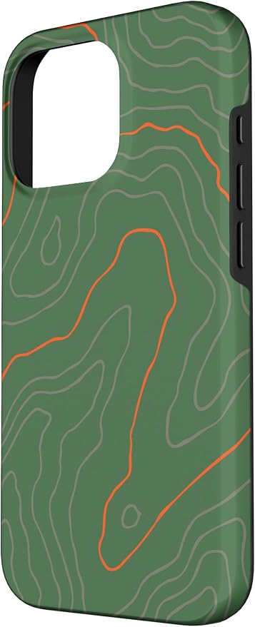 Backcountry Topo Guide Orange Lines Topographical Map Case - Image 2