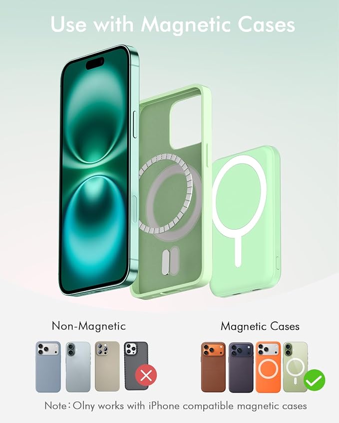 podoru for Magsafe Battery Pack, 5000mAh Magnetic Power Bank - Image 2