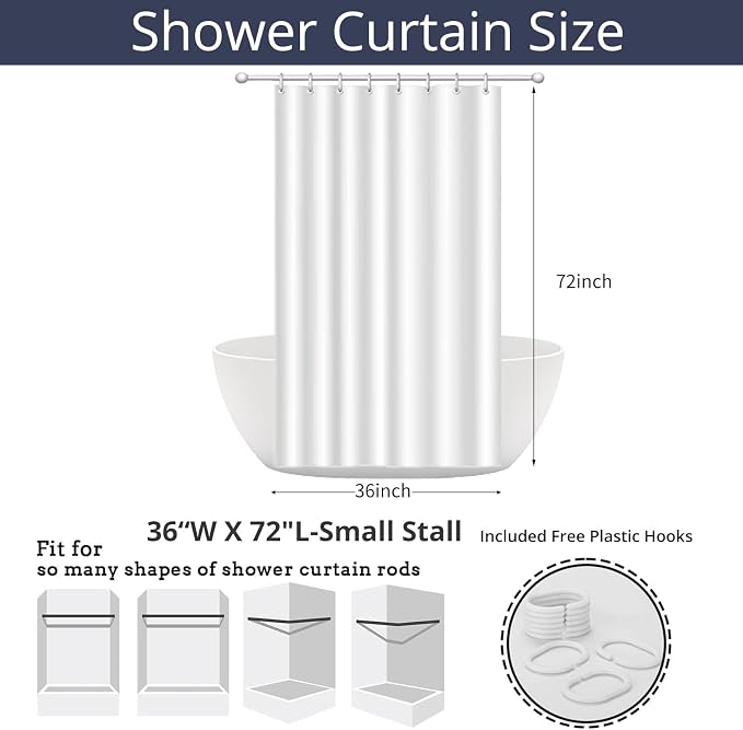 Purple Bow Shower Curtain, Lavender Modern Aesthetic Bowknot - Image 7
