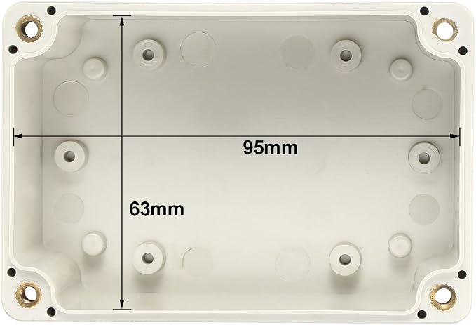 uxcell 100x68x50mm Electronic Waterproof IP65 Sealed ABS Plastic DIY Junction - Image 4