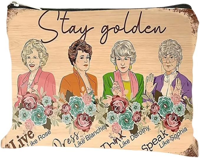 Stay Golden Women's Cosmetic Bag by MONNYCAR