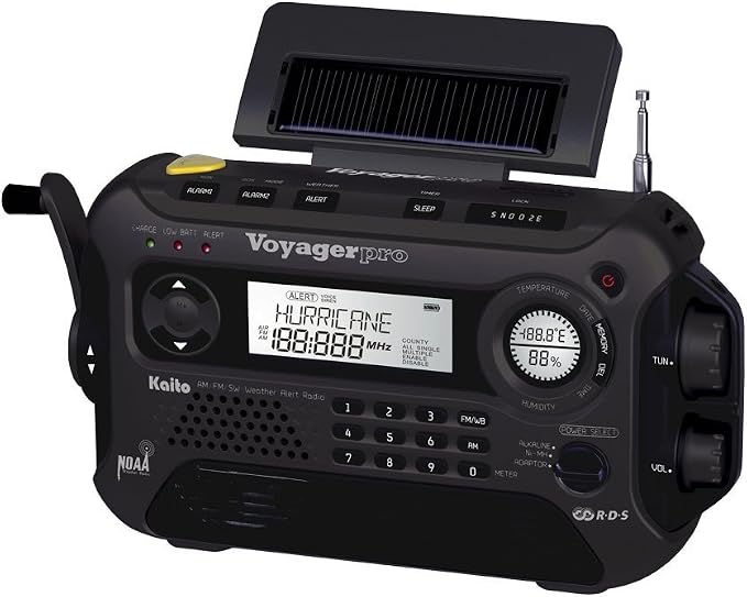 Kaito Voyager Pro KA600 Digital Solar Dynamo Hand Crank AM/FM/LW/SW & NOAA - Image 3