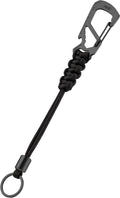 KeyUnity KC04 Paracord Keychain Carabiner Clip, Braided Lanyard by KeyUnity