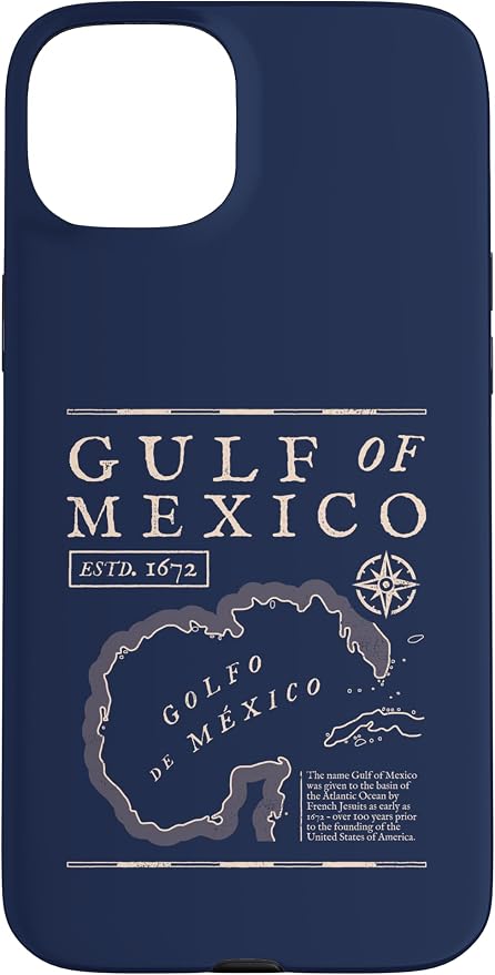 Gulf of Mexico 1672 Historic Map Case by Unknown