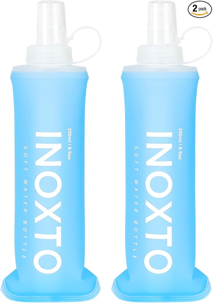 INOXTO Soft Flask, Collapsible Soft Water Bottles by INOXTO