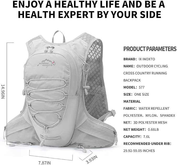 IX INOXTO Running Hydration Vest - Image 2