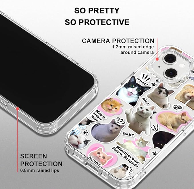 MOSNOVO for iPhone 13/14 Case | Military Grade 6.6ft Drop Tested | Clear - Image 5
