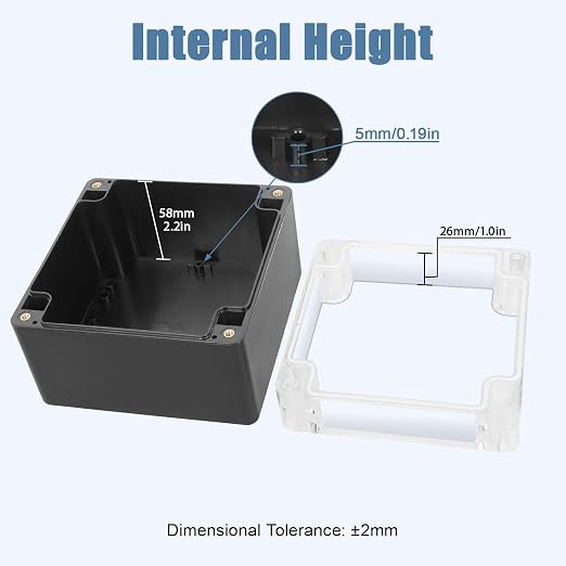 LeMotech Junction Box with Clear Cover IP65 Waterproof Project Box Dustproof - Image 3
