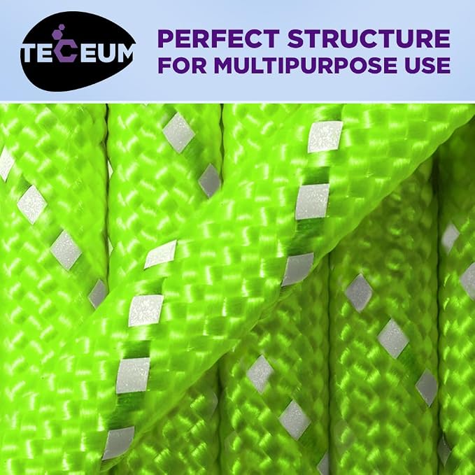 TECEUM Reflective Paracord Rope 1000 – 1000ft/200ft/100ft/50ft – 40+ Colors – - Image 8