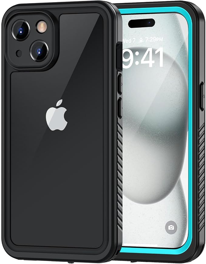 Lanhiem for iPhone 15 Plus Case, IP68 Waterproof Dustproof Shockproof Cases by LanhiemHome
