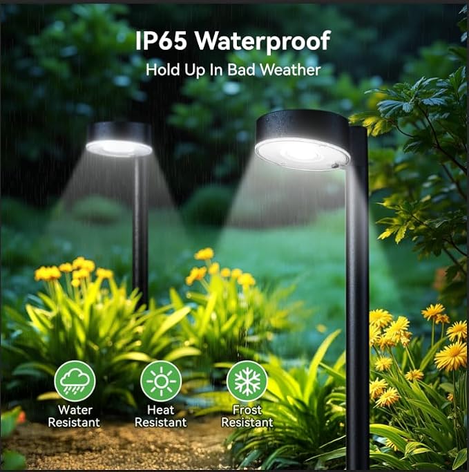 Ahaorigin 12 Pack Solar Pathway Lights Outdoor, 12 Brighter LED Solar Lights - Image 4