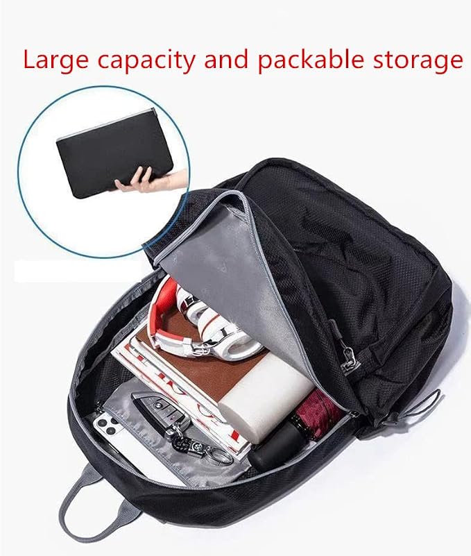 Geboldil Men's and women's waterproof backpack traveling backpack peacock green - Image 3