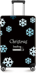 ANNA QUEEN Christmas Loading Luggage Cover, Funny Snowflake Design Suitcase by ANNAQUEEN