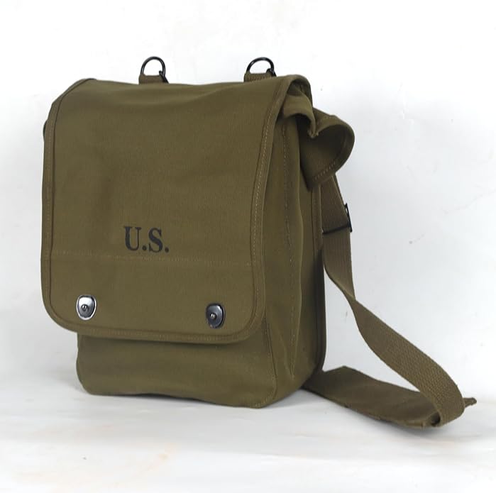 WWII WW2 US Map Case Canvas Olive Green - Image 3