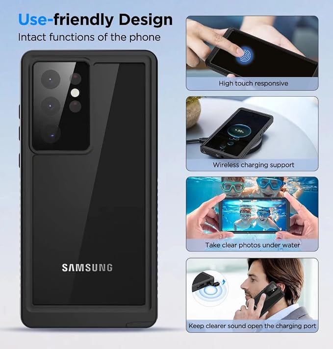 Lanenas Samsung Galaxy S22 Ultra Case, Samsung S22 Ultra Waterproof Case - Image 6