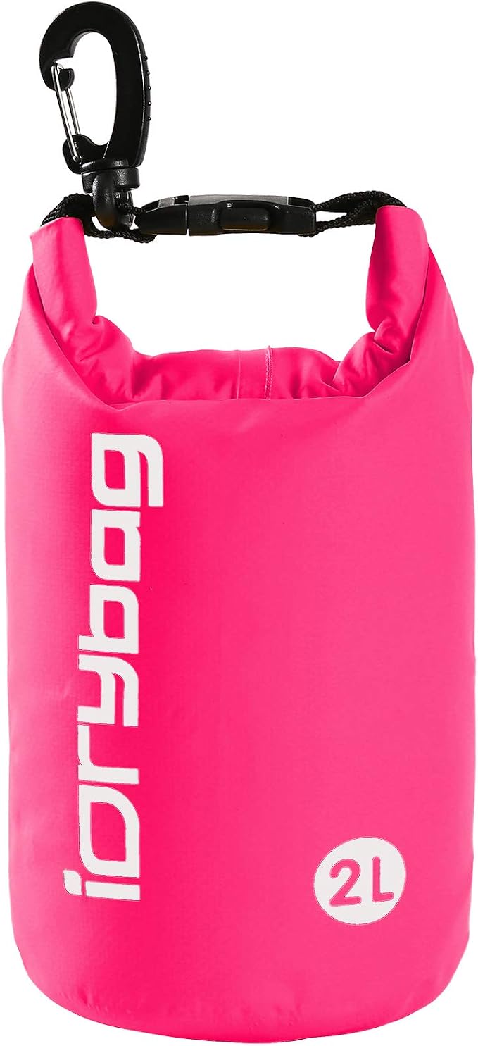 IDRYBAG Dry Bag for Kayaking Waterproof 2L/5L/10L/15L/20L, Small Dry Sack by iDrybag+
