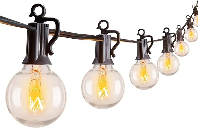 Brightown Outdoor String Lights 30FT G40 Globe Patio Lights by Brightown
