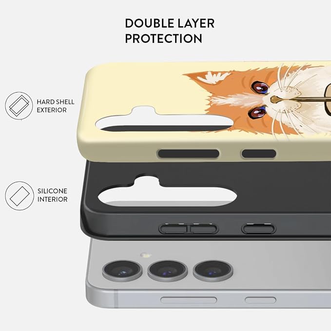 Compatible for Samsung Galaxy S24 FE 5G Case, Dual Layer Heavy Duty 2 in 1 - Image 2