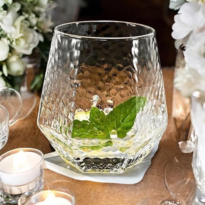 Oojami 40 count Diamond Unbreakable Stemless Plastic Wine Champagne Whiskey - Image 4