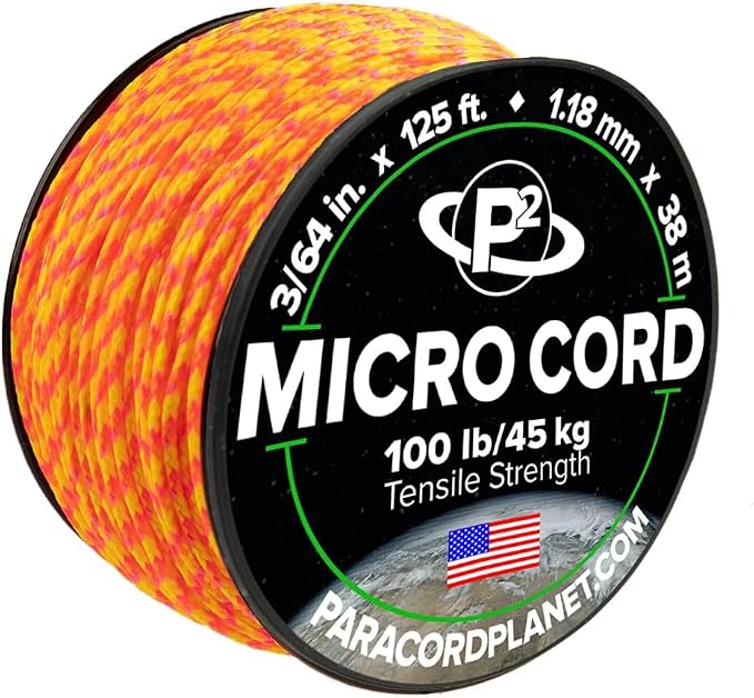 Paracord Planet Micro Paracord – Thin Braided Cord by ParacordPlanet