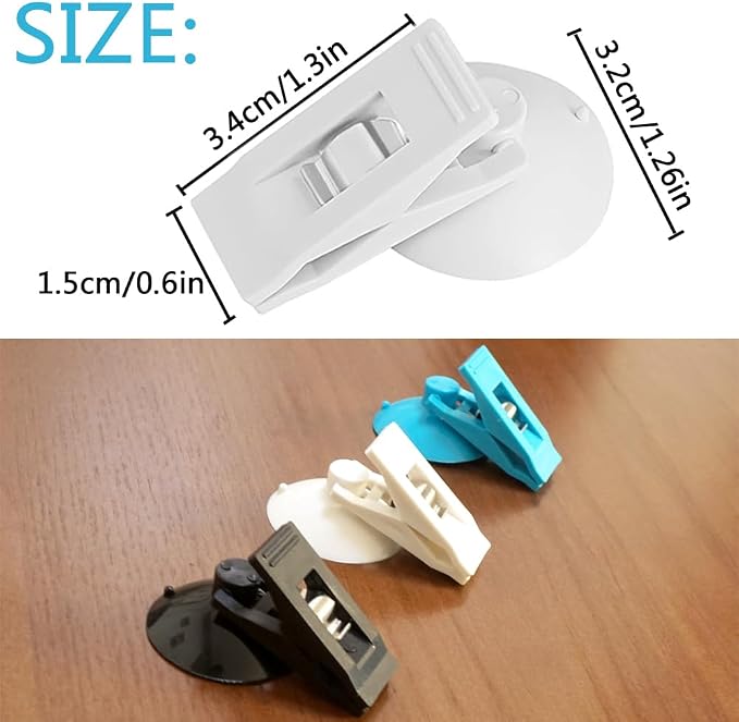 Multi Purpose Suction Cup Clips, Car Sunshade Cloth Fixing Clip, Refrigerator - Image 2