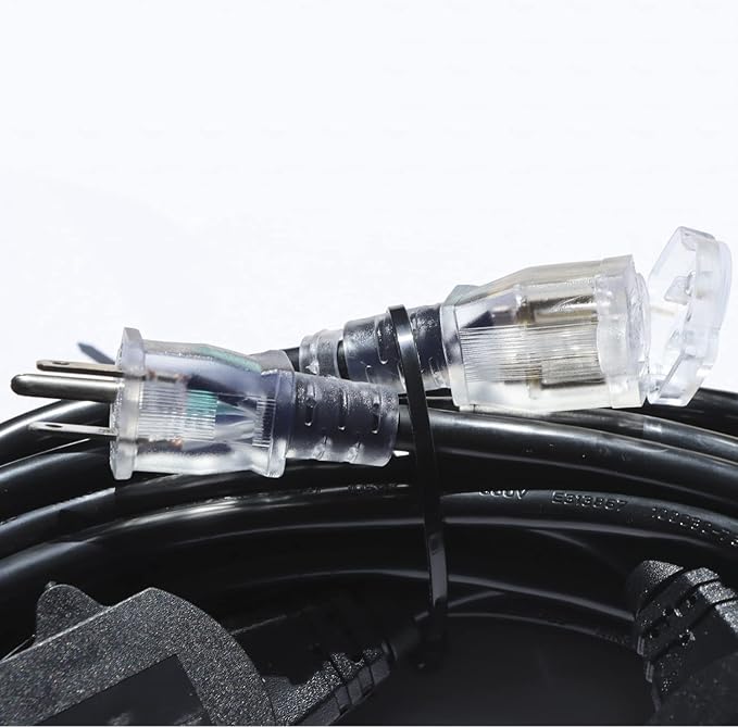 25FT Power Extension Cord 3 Prong, 16 Gauge SJTW 5-15R Cable Male Plug to - Image 6