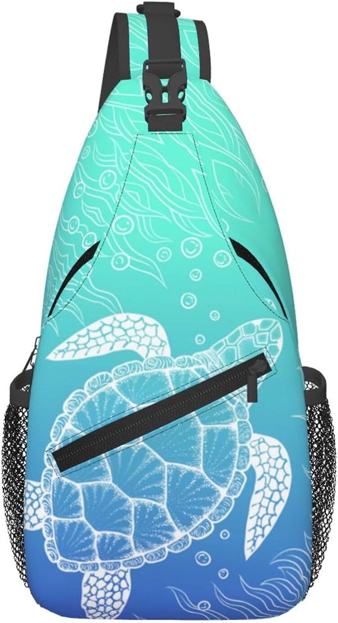 Sea Turtle Crossbody Sling Bags by Unknown