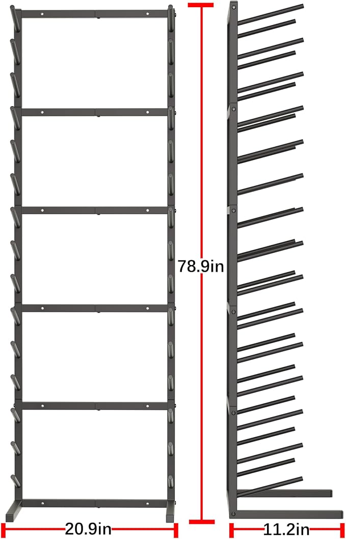 GIOTORENT Wall Mount Blueprint Storage Rack, 15-Tier Heavy Duty Blueprint Holder - Image 3