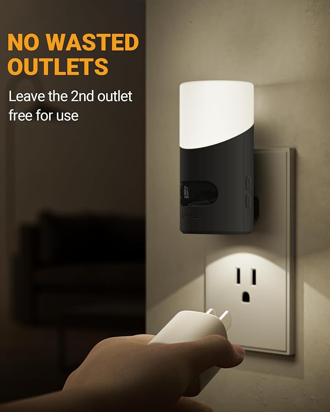 Lyridz Motion Sensor Night Light, LED Night Lights Plug into Wall, 1-150LM - Image 5