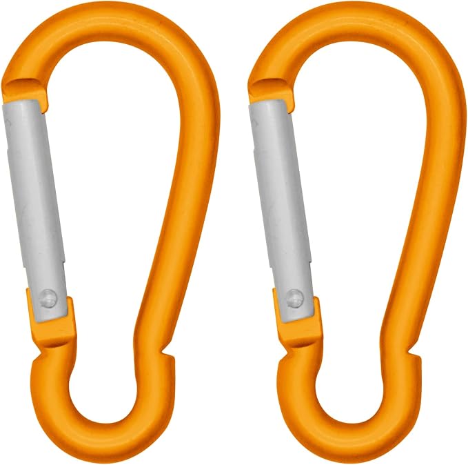 LESHIRY Large Carabiners Keychain 3" Aluminum D Shape Premium Durable D-Ring by LESHIRY