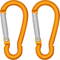 LESHIRY Large Carabiners Keychain 3" Aluminum D Shape Premium Durable D-Ring by LESHIRY