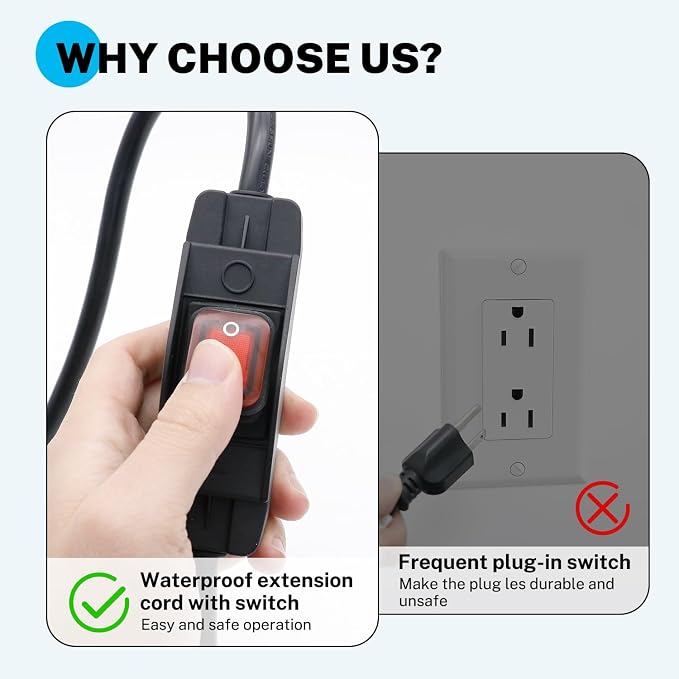 FIRMERST 1875W Outdoor Extension Cord - Image 3