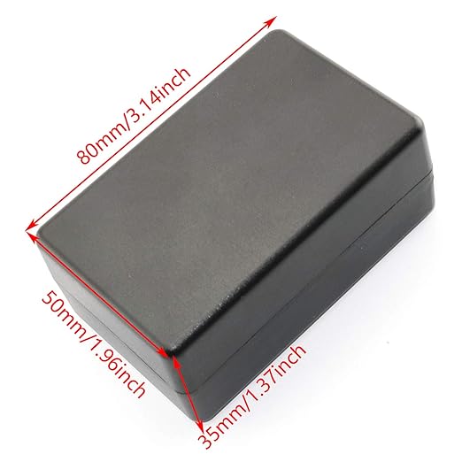 DGZZI Electrical Junction Box 4PCS Electric Plastic Black Waterproof Project - Image 3