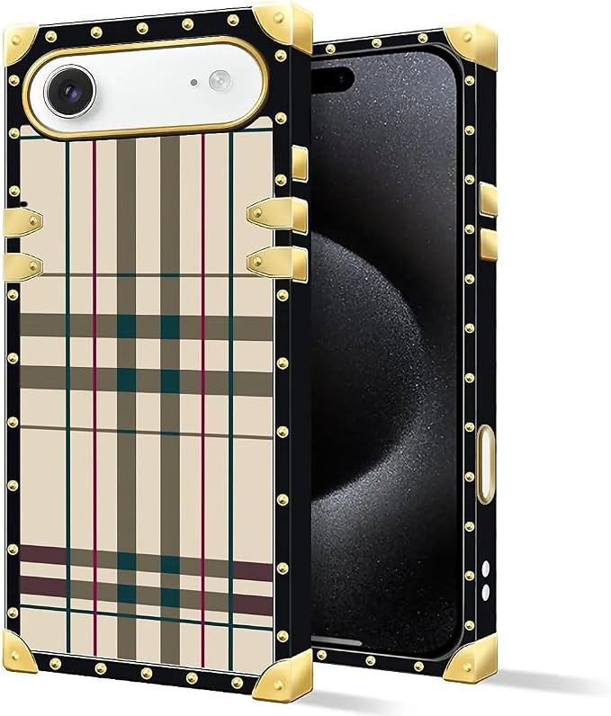 for iPhone 17 Air Case Luxury Golden Decoration - Image 2