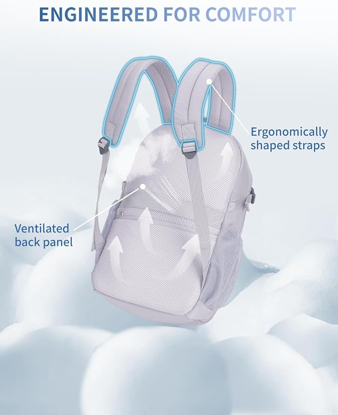 ECOHUB Travel Backpack for Women, 17.3 inch Suspended Laptop Backpack, Fashion - Image 5